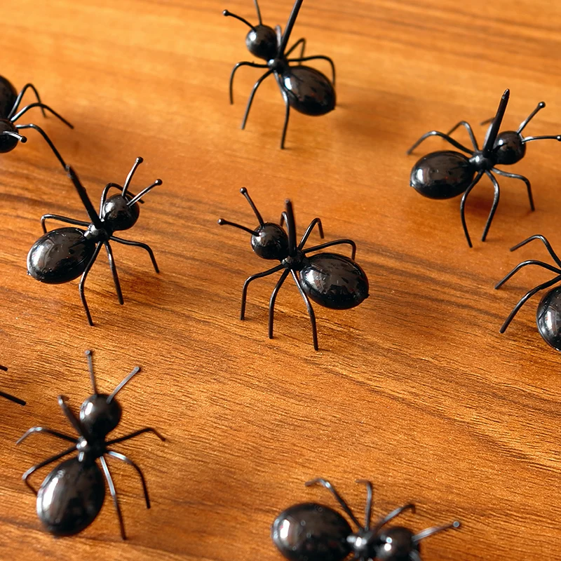 XUNZHE 12 шт./компл. мини Ant вилка для фруктов Вилка для овощей и фруктов закуски десерт держатель для бара вечерние коктейли знак