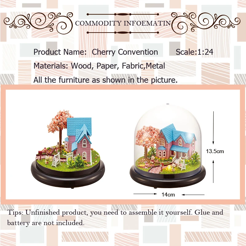 Муньека Каса миниатура DIY Каса де муньекас Каса де Мадера juguetes para nignos Regalo de cumpleagnos B016
