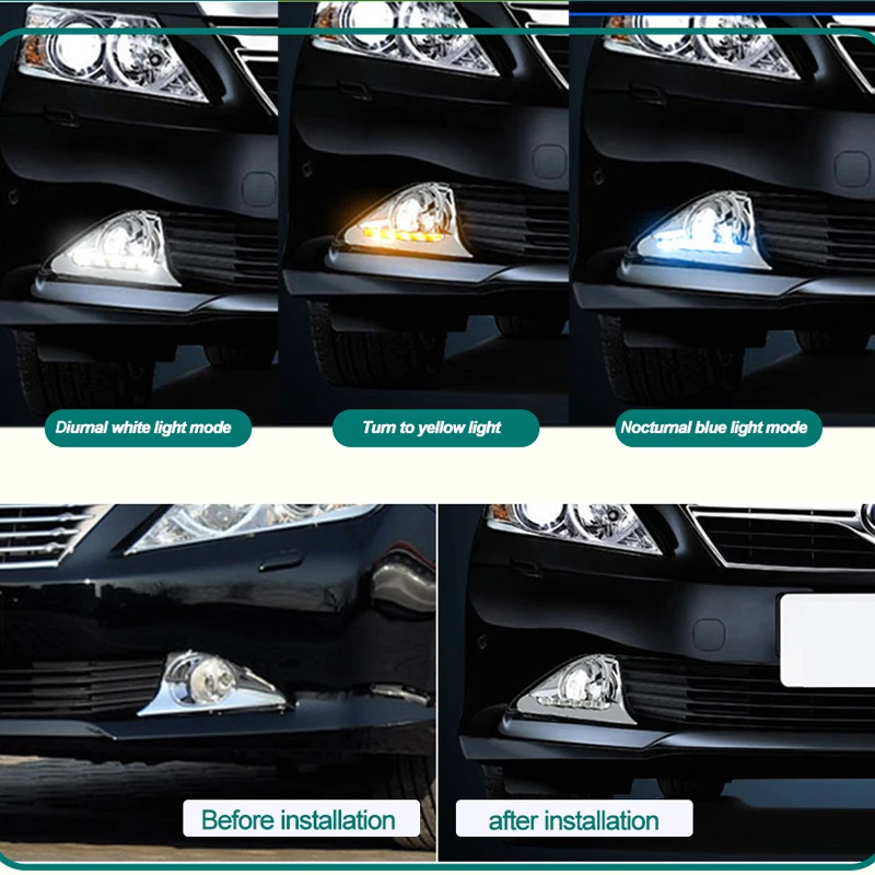 Hlxg 8 светодиоды DRL Автомобильные дневные ходовые огни водонепроницаемые