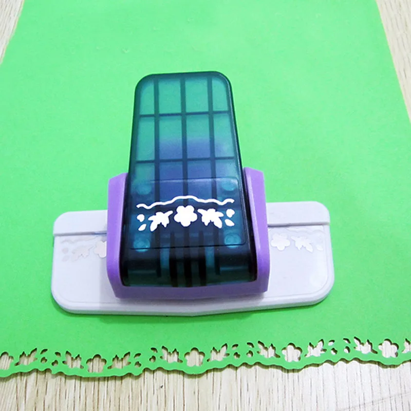 Plum blossom Border Punch DIY резак для бумаги большое устройство для тиснения скрапбукинга формирователь края Дырокол дети творческий подарок ручной работы - Цвет: Plum blossom