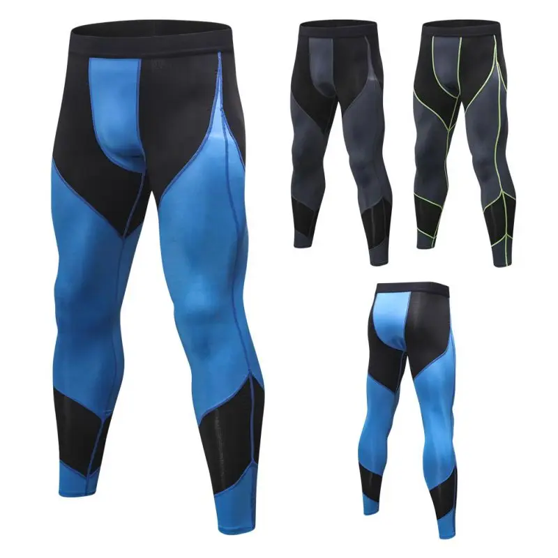 

Male Running Pants training Men Compress Gym Leggings Men Fitness Workout Summer Fitness Breathable Long Pants
