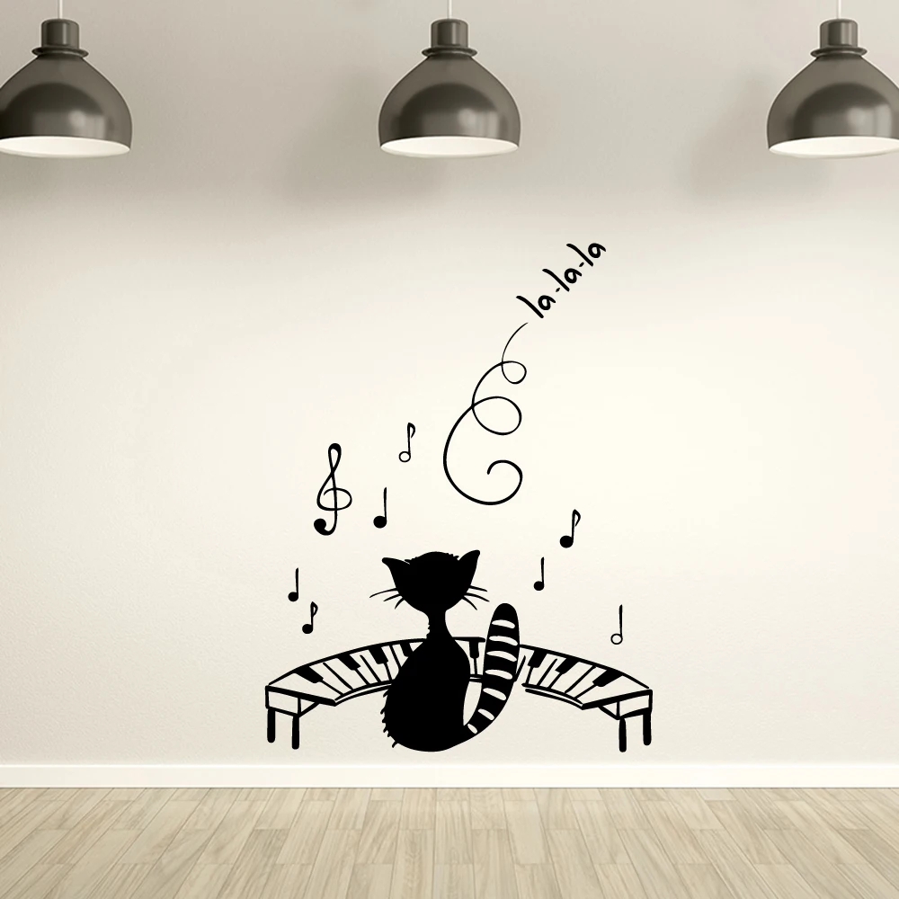 

Drop Shipping music Art Sticker Waterproof Wall Stickers For Kitchen Restaurant Wall Art MURAL Drop Shipping