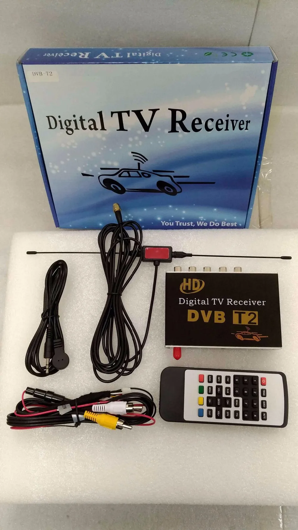 Автомобильный ТВ-приемник DVB-t2 USB DVB-T2 Android тюнер Автомобильный цифровой Европа с одной антенной для российской Колумбии Таиланд