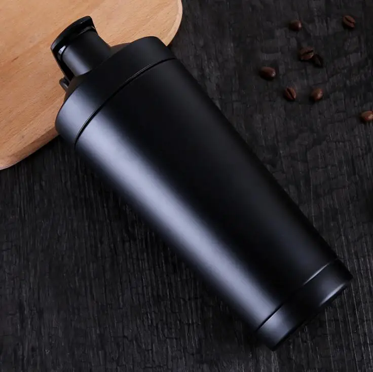 Quev50pcs 720ml 24oz shaker Bottle Double Wall Stainless Steel Gym Shaker Kettle Sport Milkshake Mixer Water Whey Protein | Дом и сад