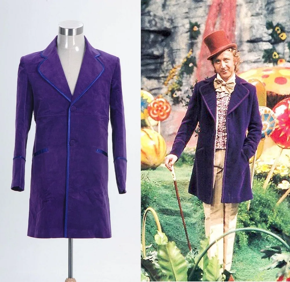 Willy Wonka and the Chocolate Factory куртка пальто костюм для косплея|cosplay costume|willy wonkacostume costume |