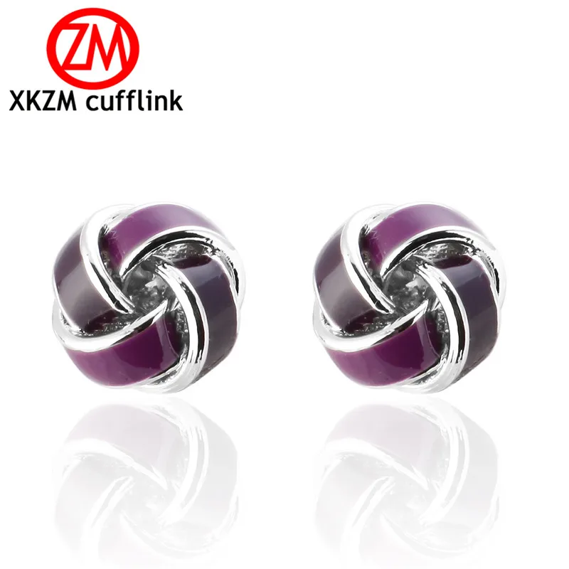 

Formal purple Twist Knot Cufflinks for Mens Suits Buttons Geometric Wedding Cufflink French Grooms Shirt Brand Cuff Links