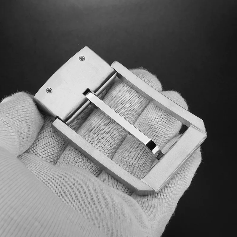 Мужская пряжка для ремня McParko золотистая металлическая из нержавеющей стали без