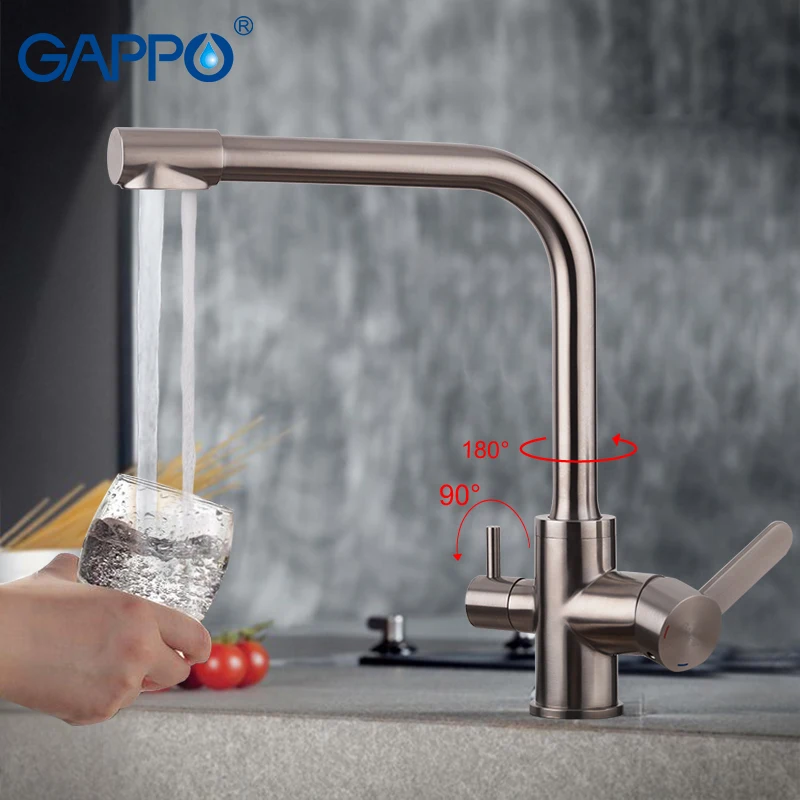Смесители для кухни GAPPO кран из нержавеющей стали с фильтрованной водой