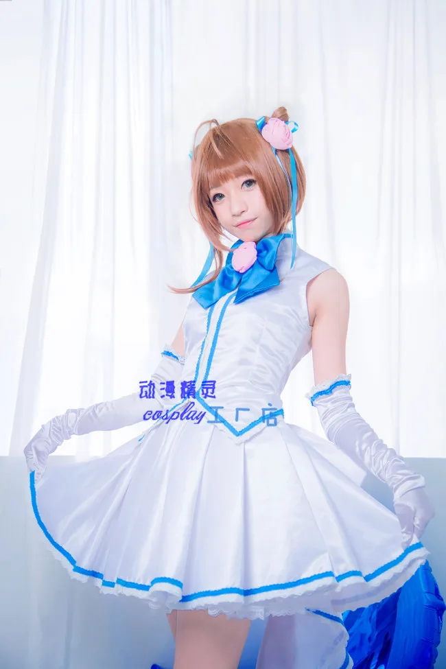 Костюм для косплея Cardcaptor Sakura kinomoto sakura and Daidouji Tomoyo магический костюм белое и синее