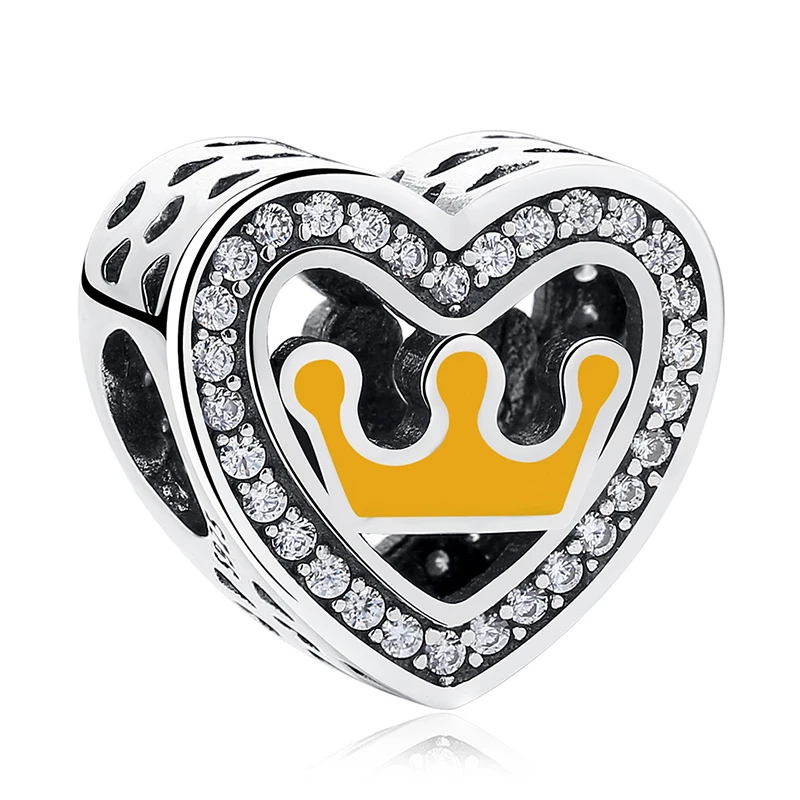 EVOJEW Оригинал Любовь серии 925 пробы серебро аксессуары в форме сердца Fit Pandora