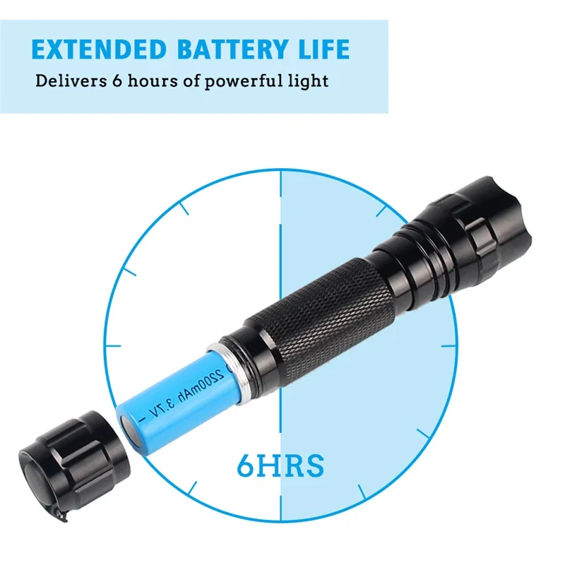 Новейший CREE импорт CREE XPL V6 водонепроницаемый фонарик для охоты страйкбол перезаряжаемый антисептический фонарик для кемпинга пешего туризма