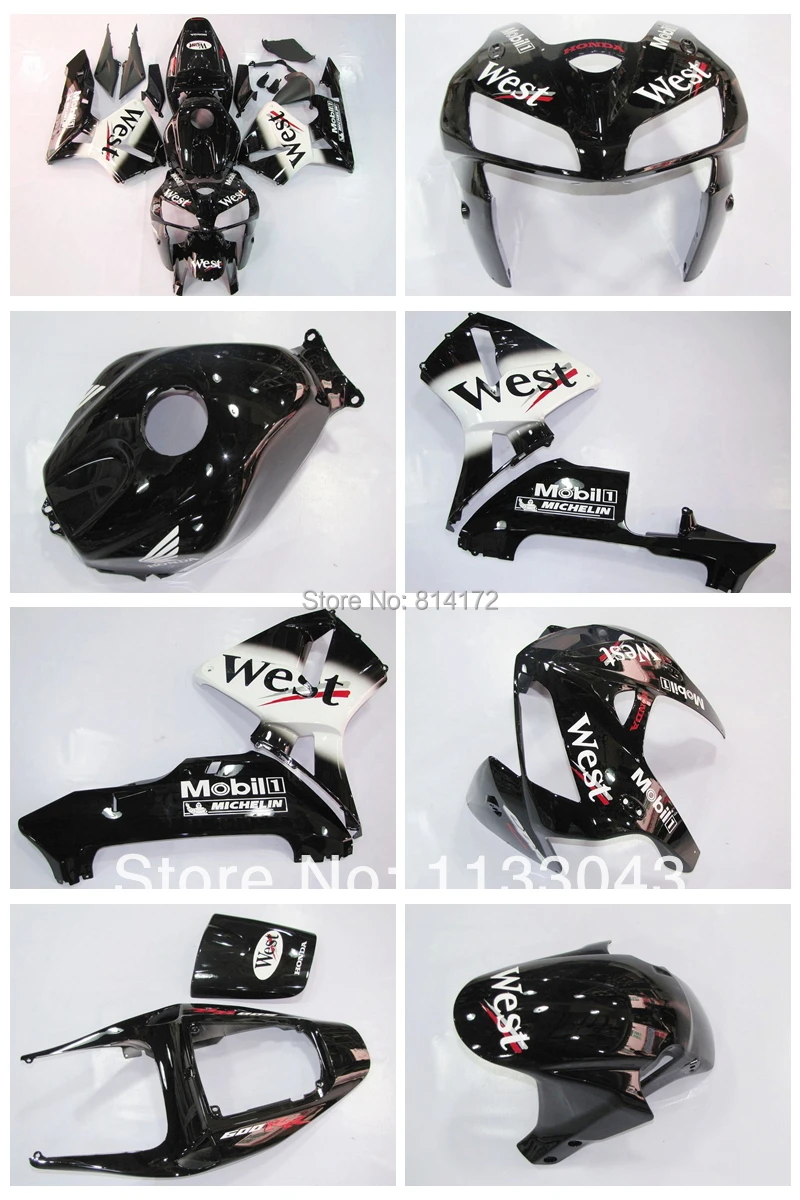 TopOEM-quality pre_drilled WEST fairings for CBR600 F5 HONDA CBR600RR 05 06 CBR 600 RR 2005 2006 injection fairing kit #7V7X2 | Автомобили