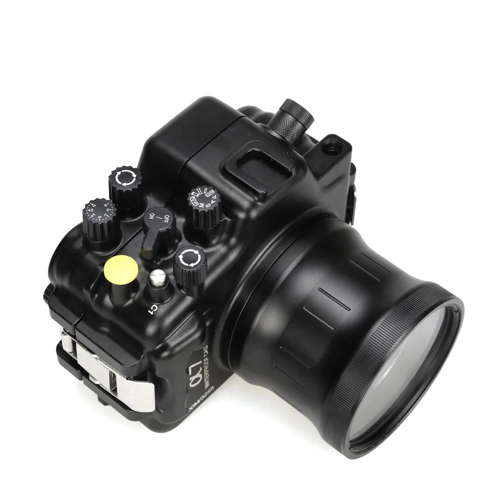 売る 新しいアップグレードアルミハウジング用ソニーa7 28〜70ミリメートルレンズ100メートル/325ft水中防水カメラハウジングケース