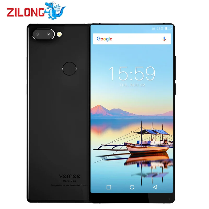 Vernee Mix 2 6 0 дюйма 18:9 ободок менее полный Экран смартфон 4 ГБ Оперативная память 64