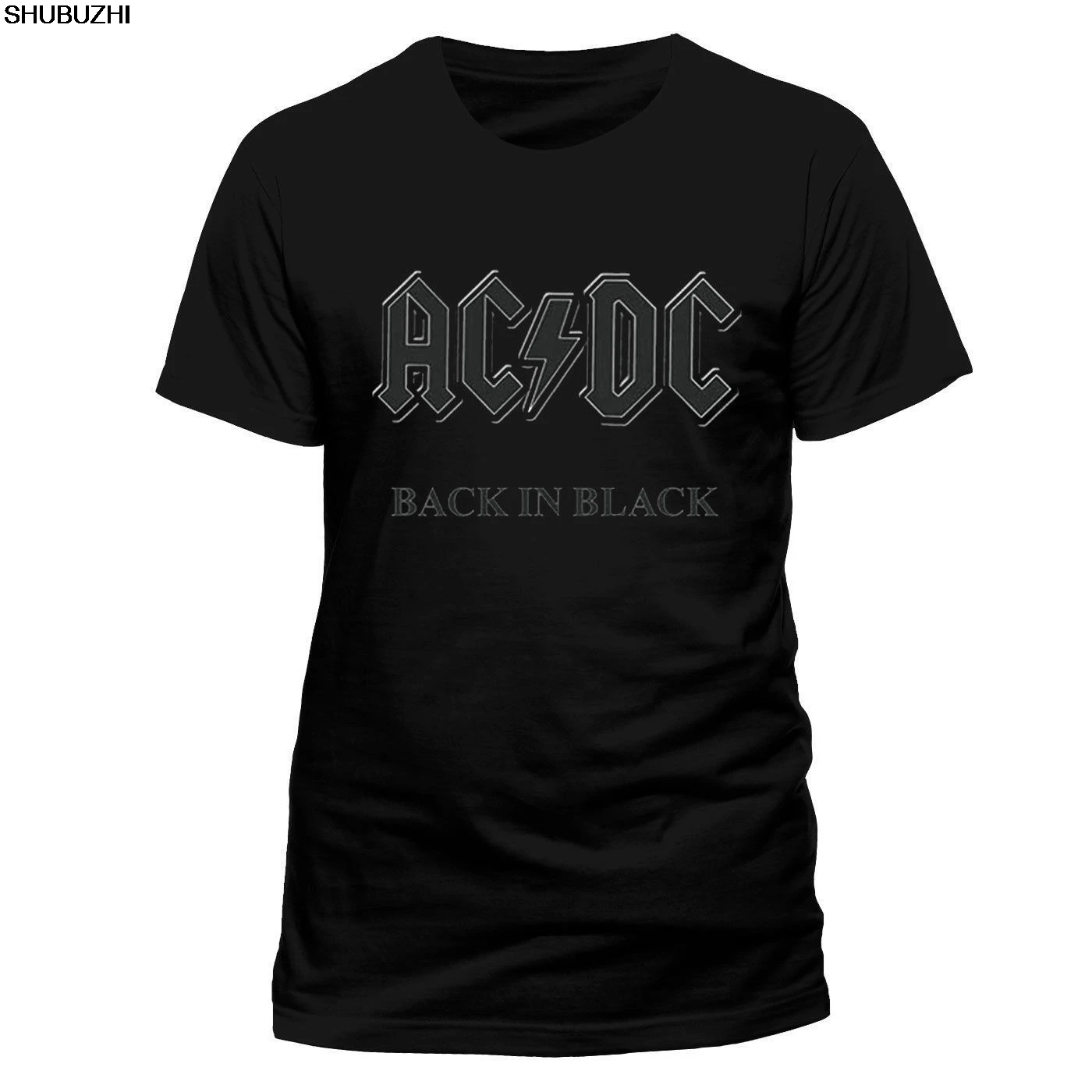 ACDC Лицензированная Черная Рок-футболка Officiel Hommes крутая футболка, дизайн,, Мужская футболка с круглым вырезом и принтом sbz1159