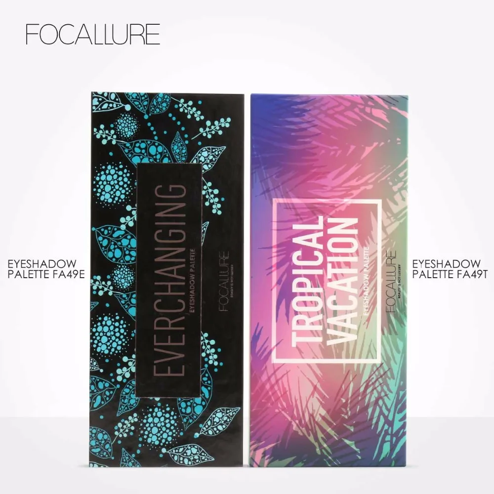 FOCALLURE 14 цветов Палитра теней для век матовые блестящие мерцающие тропические
