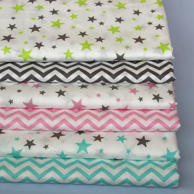 

Саржевая ткань из 100% хлопка, трава, зеленая, розовая ткань с нашивками aqua stars для рукоделия, подушки для постельного белья для детской кроватки