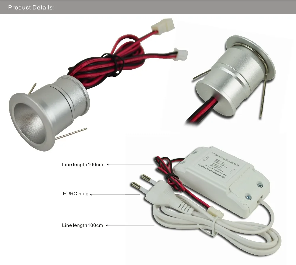 Мини 1 Вт выставка led свет лампы затемнения downlight 110 240 В пятно света в помещении