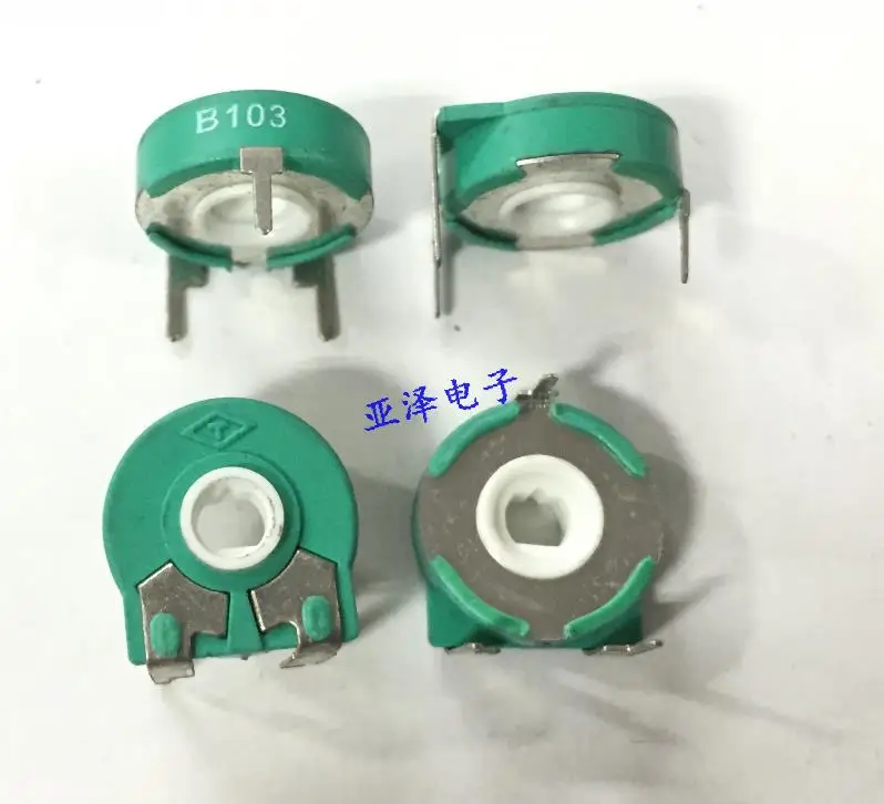 

2pcs T brand Spain potentiometer, PT15-B10K adjustable potentiometer, horizontal elliptical hole adjustable resistor