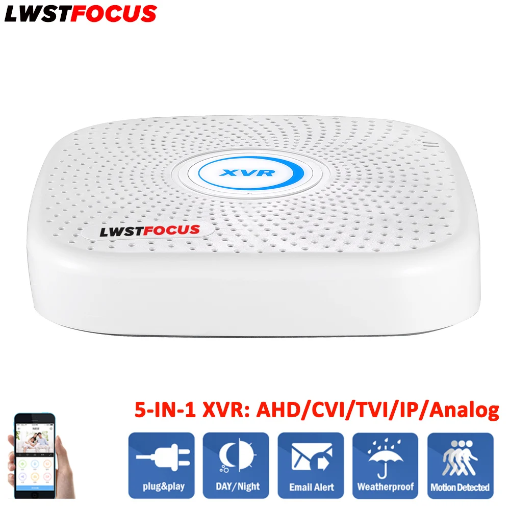 Lwstfocus 4ch CCTV Системы Наборы 1080 P HDMI AHD DVR 4 шт. 2.0mp металла Водонепроницаемый ИК Купол