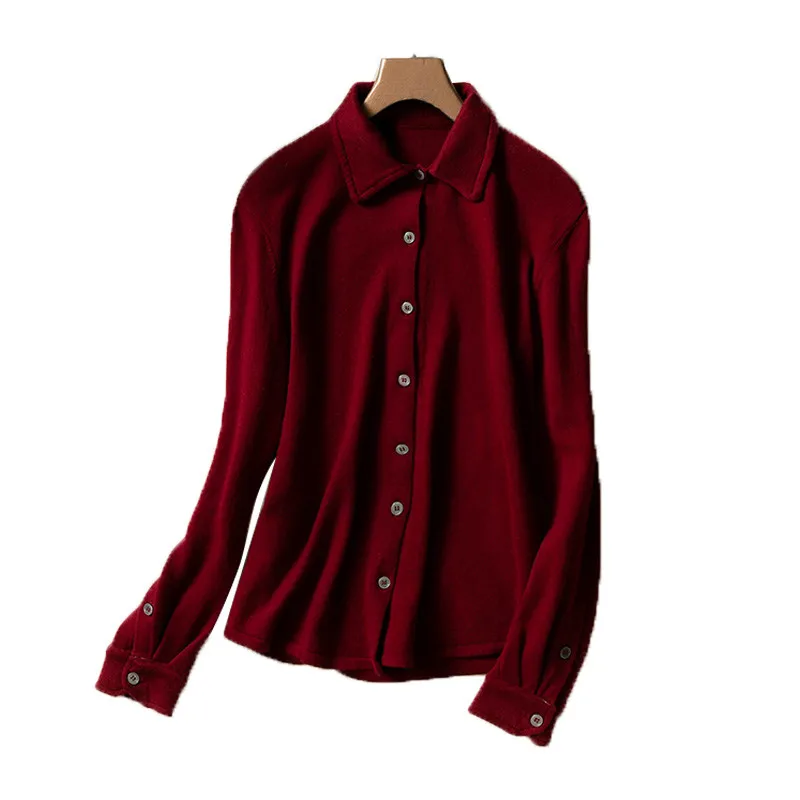 HZYRMY осенний Новый женский кашемировый кардиган Одноцветный модный качественный