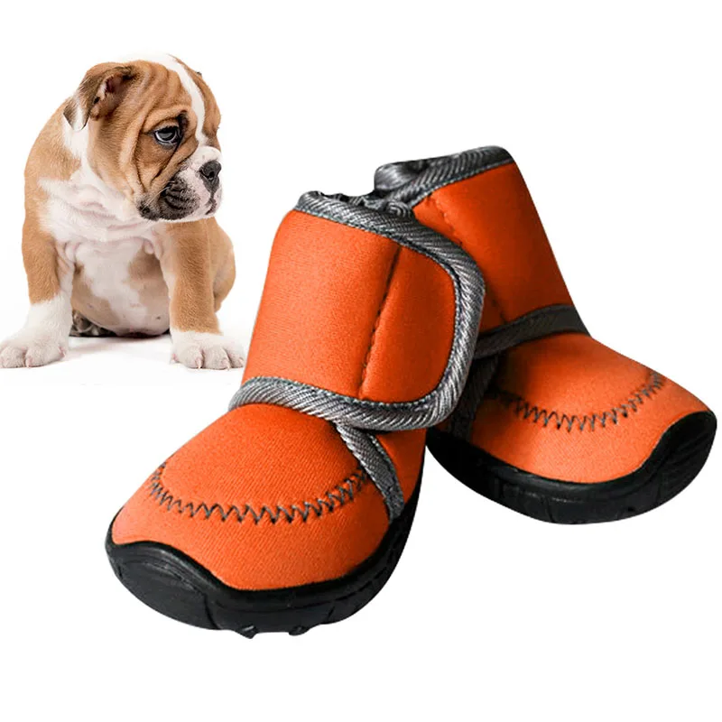 Candy Color Waterproof Pet Supplies Dog Shoes Anti-Slip Cotton Boots PETASIA XS XL For ChiHuaHua Product | Дом и сад