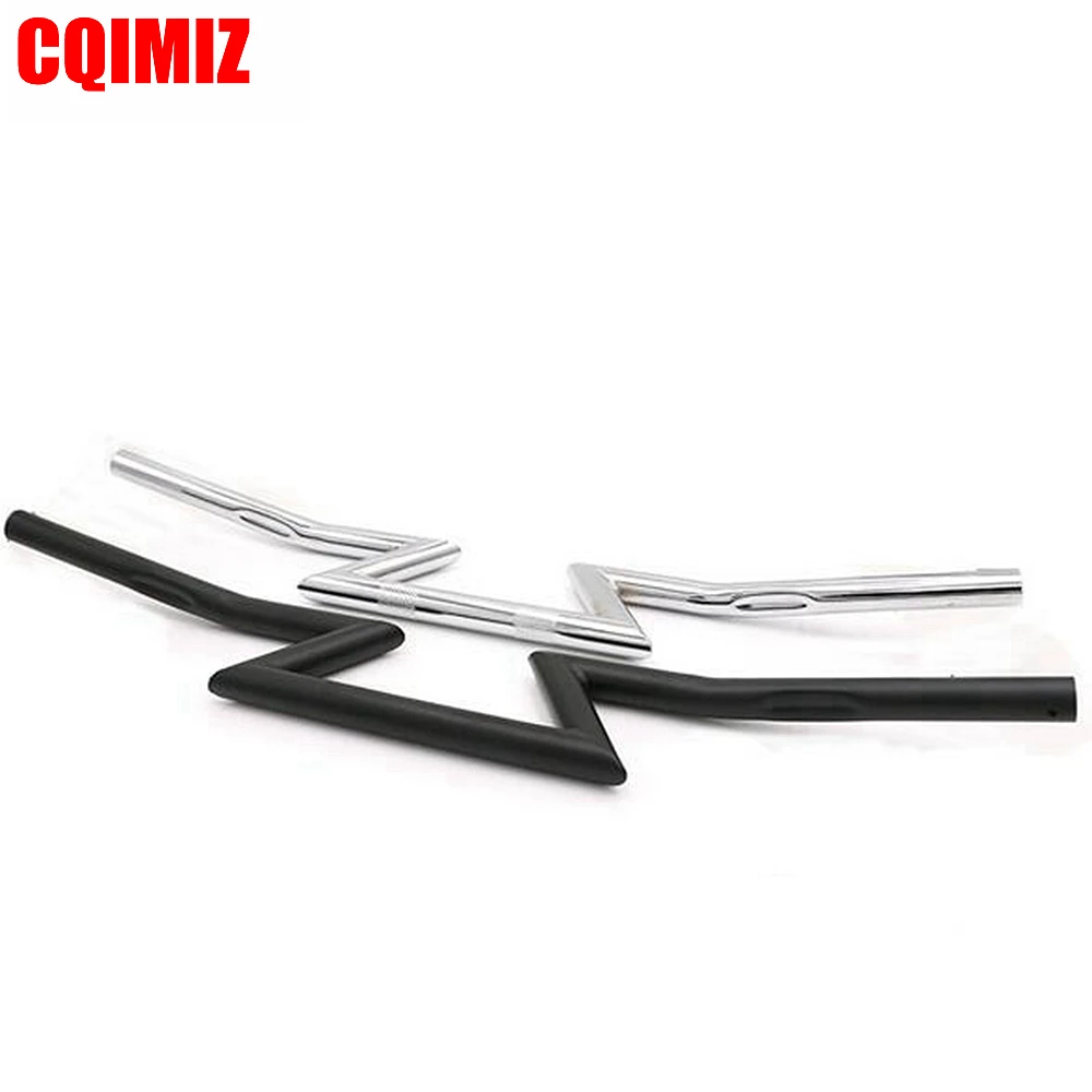 1 &quot25 мм металлический руль для мотоцикла Z Bars Honda Yamaha Suzuki Kawasaki Harley Triumph|Руль