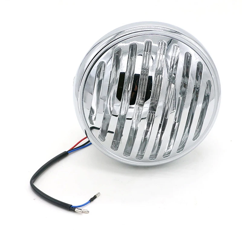 DC 12V светодиодные фары для мотоцикла универсальный скутер Винтаж Чистая головной