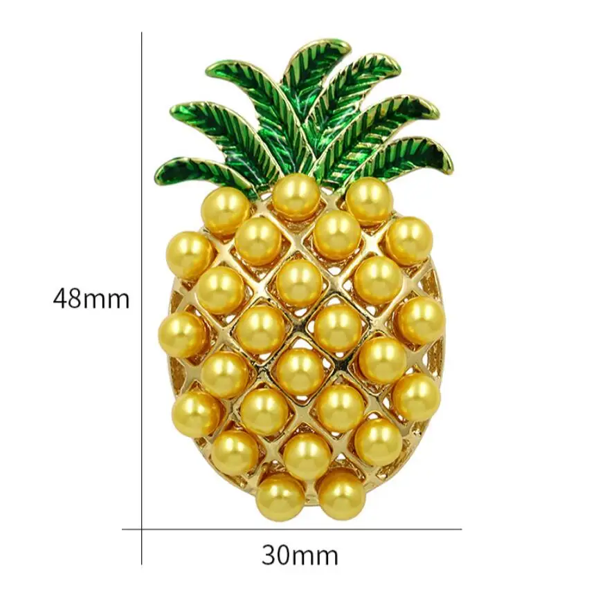 CSxjd Exquisite Fruit pineapple Green Leaf Brooch Fashion Pin Scarves Accessories | Украшения и аксессуары