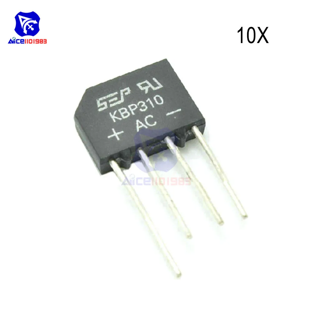 Чипы IC KBP310 SIP 4 3A 1000V 10 шт./лот мостовой выпрямитель оригинальная интегральная