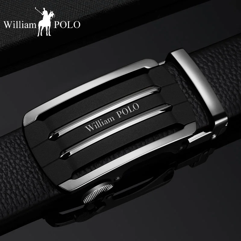 Williampolo Роскошный пояс Для мужчин из натуральной кожи Элегантные пряжки ремня