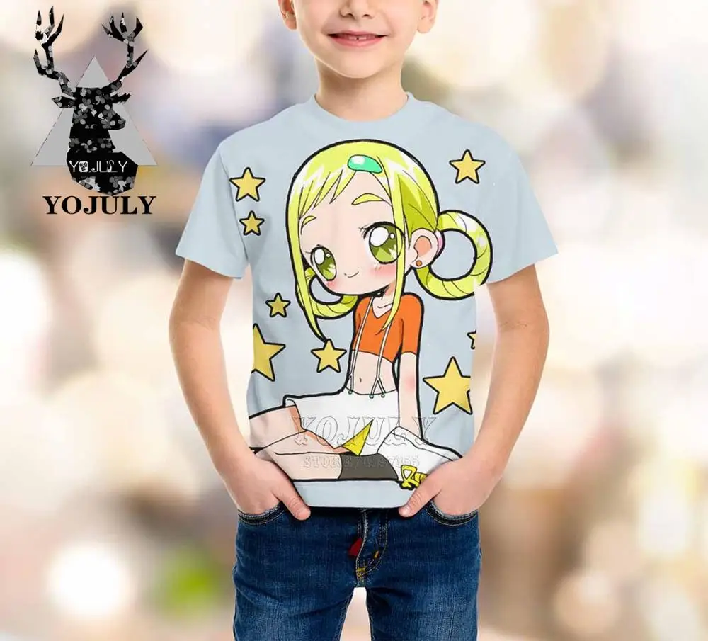 1 YOJULY Witch Doremi harajuku/детская одежда с 3d принтом для маленьких мальчиков и девочек-подростков детская футболка Лидер продаж, модные топы, футболки Modis A321 - Цвет: 1