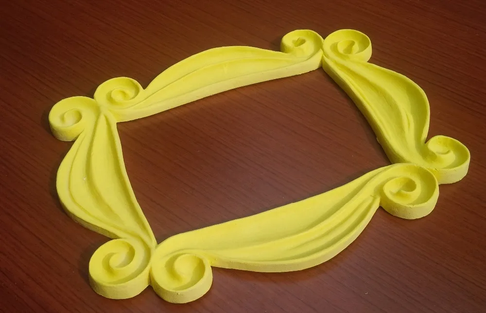 Новая желтая рамка для глазка друзей как на двери Моники ТВ шоу|frame art|tv digital picture