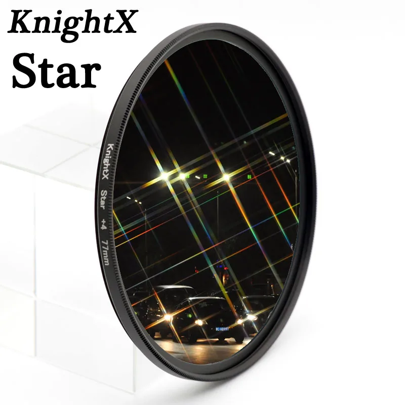 Купи KnightX Star Filter 52MM 58MM 67MM 4 6 8 Point Line for Canon Nikon d3200 d5200 1200d 600d 100d t5i d5500750d t5 a57 lens DSLR за 233 рублей в магазине AliExpress