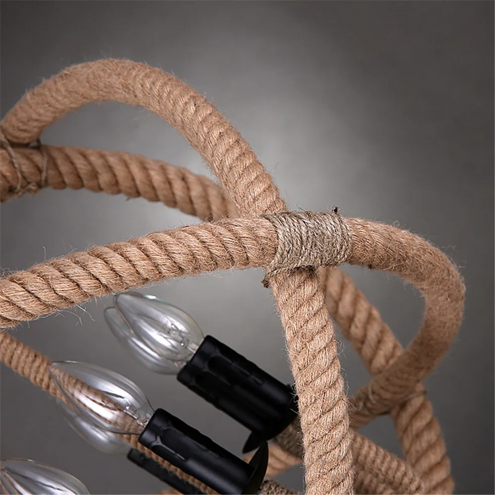 Винтажный подвесной светильник для бара кованое железо промышленное освещение