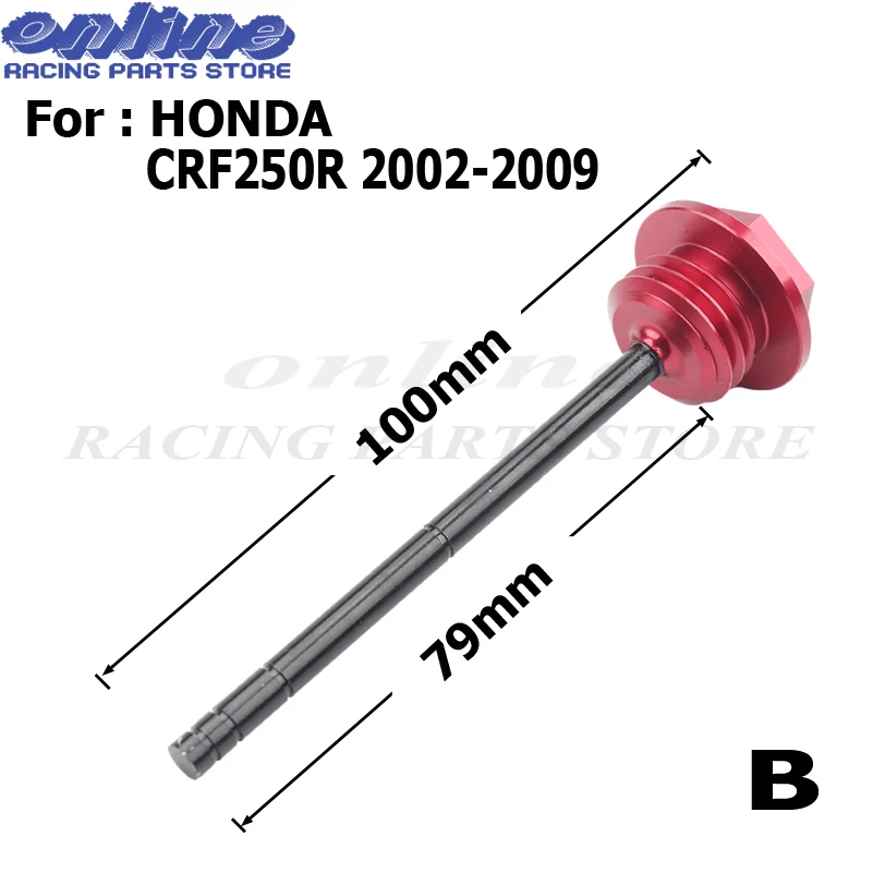 Щуп для масла из сплава CNC заглушки двигателя длинные/короткие Honda CRF250R 10-16/02-09