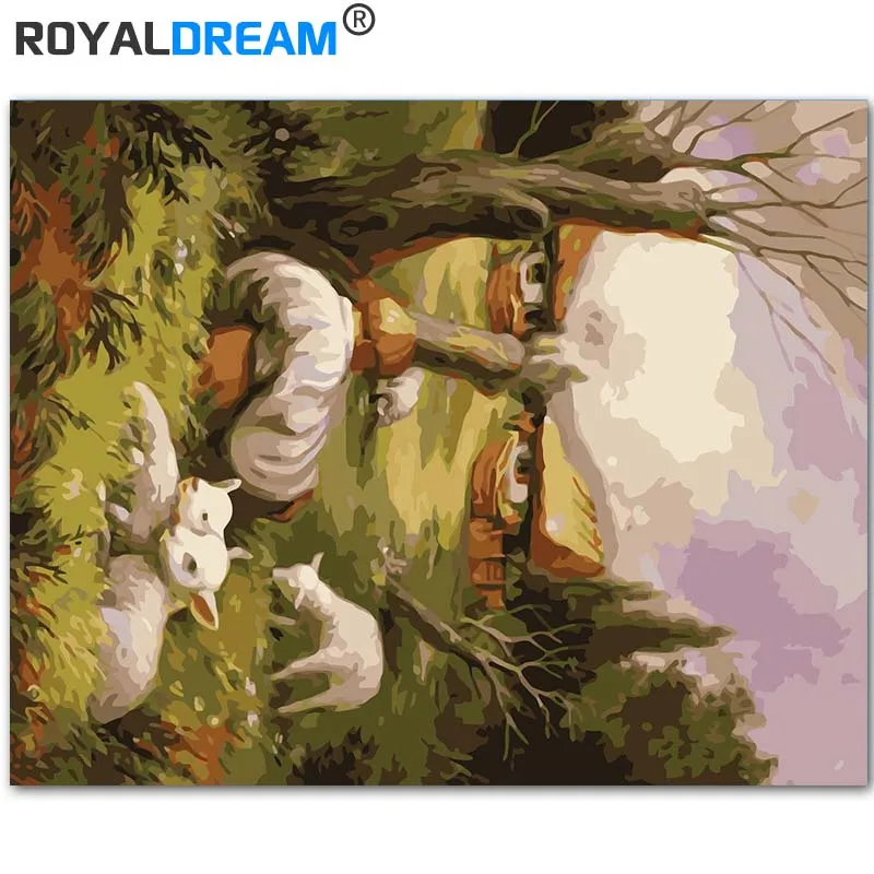 Иллюзия ROYALDREAM абстрактная живопись Diy Цифровая по номерам современное настенное