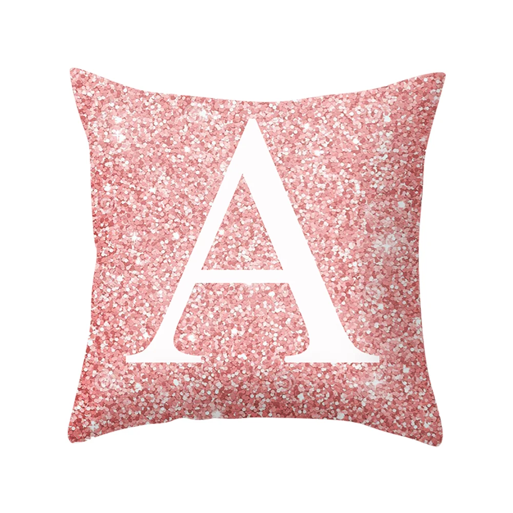 pink 45x45cm Современные Простые Декоративные наволочки, принт, наволочки из полиэстера, наволочки для дома, вечерние, для отеля, текстиль, 45 см* 45 см - Цвет: pink 45x45cm