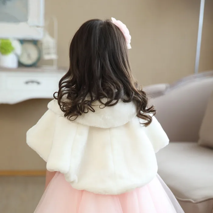 Цвета слоновой кости/Белый 2018 куртки и пальто для маленьких девочек зимние