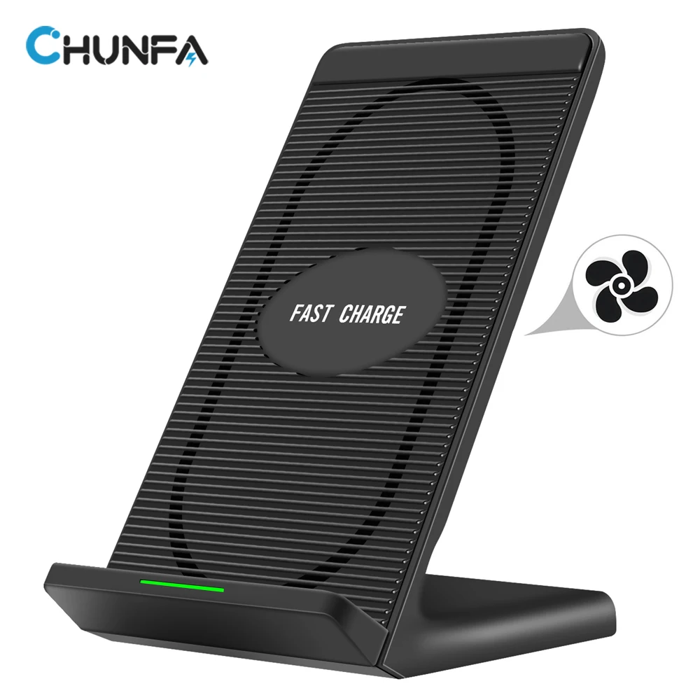 CHUNFA Qi Беспроводное зарядное устройство для iPhone X 8 Plus Беспроводная зарядка samsung S8