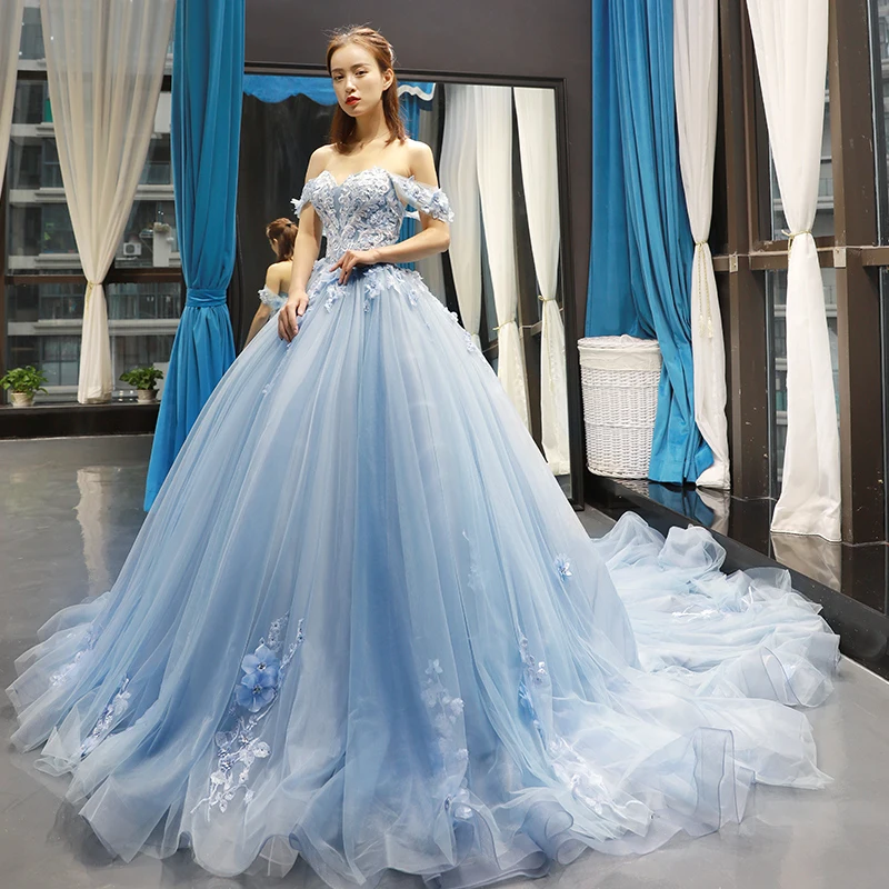 J66706 jancember wedding party dress off shoulder sweetheart appliques lace ball gown floor length vestido de festa madrinha