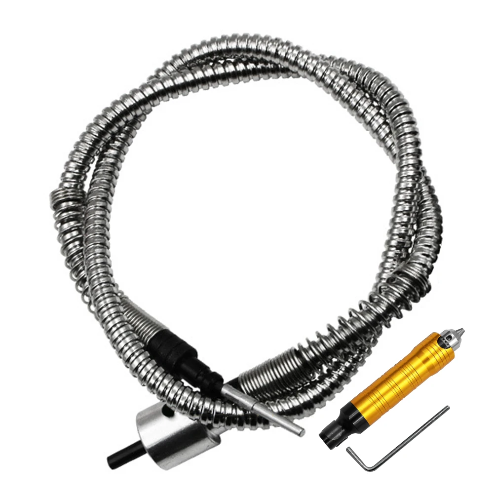 Universal Rotary Grinder Handle Power Tool Mini Separate Woodworking Extension Rod Stainless Steel Flexible Shaft Electric Drill |