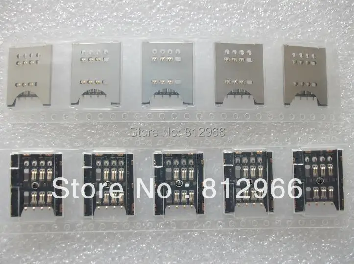 10 шт./Лот оригинальный новый разъем для считывания SIM-карт Sony ST23 ST23I MT27 MK16 ST18 ST26