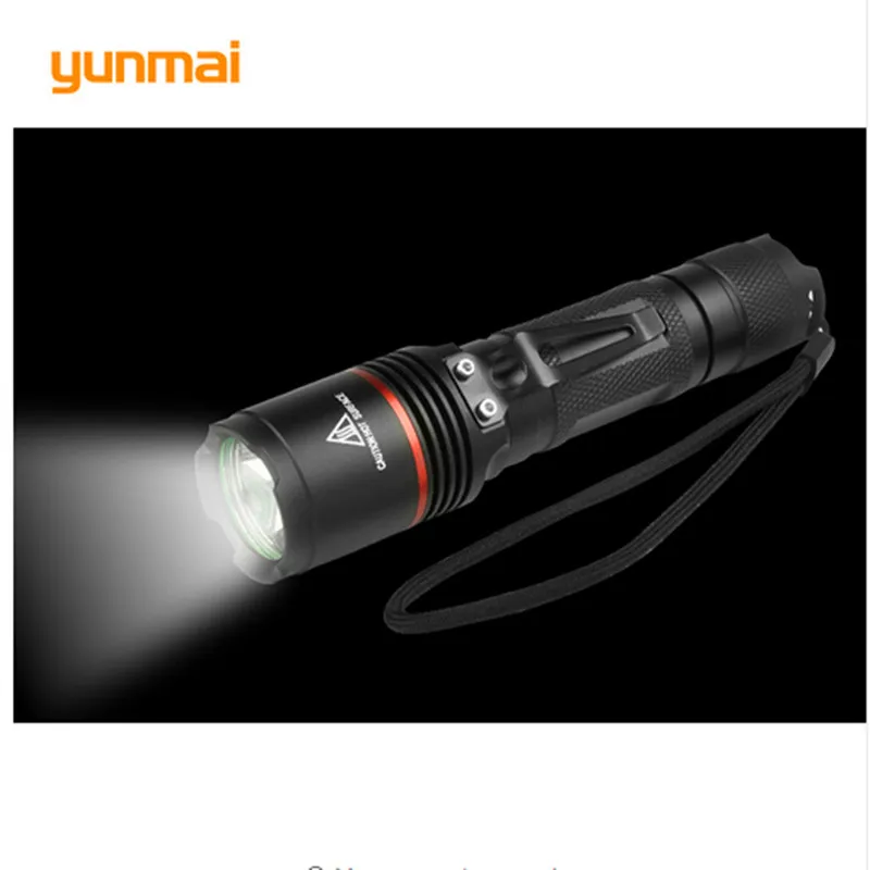 Мощный светодиодный фонарик CREE фонафонарь XM L2 2000 люмен для дайвинга тактический