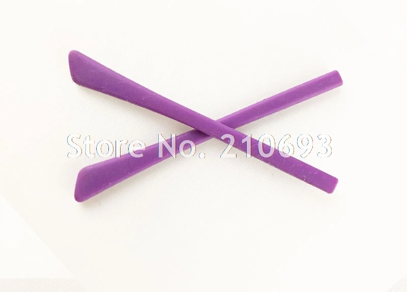 Purple 20 шт. DT001 Мягкие силиконовые противоскользящие очки дужки аксессуары оптическая рамка заушники квадратное отверстие - Цвет: Purple