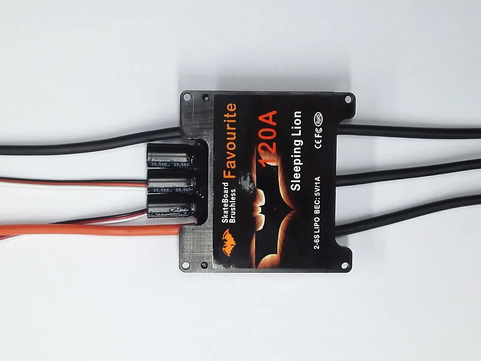 Качественный 120A 2 6s ESC 5 V/1A очень тонкий f/Электрический скейтборд скутер новый|esc
