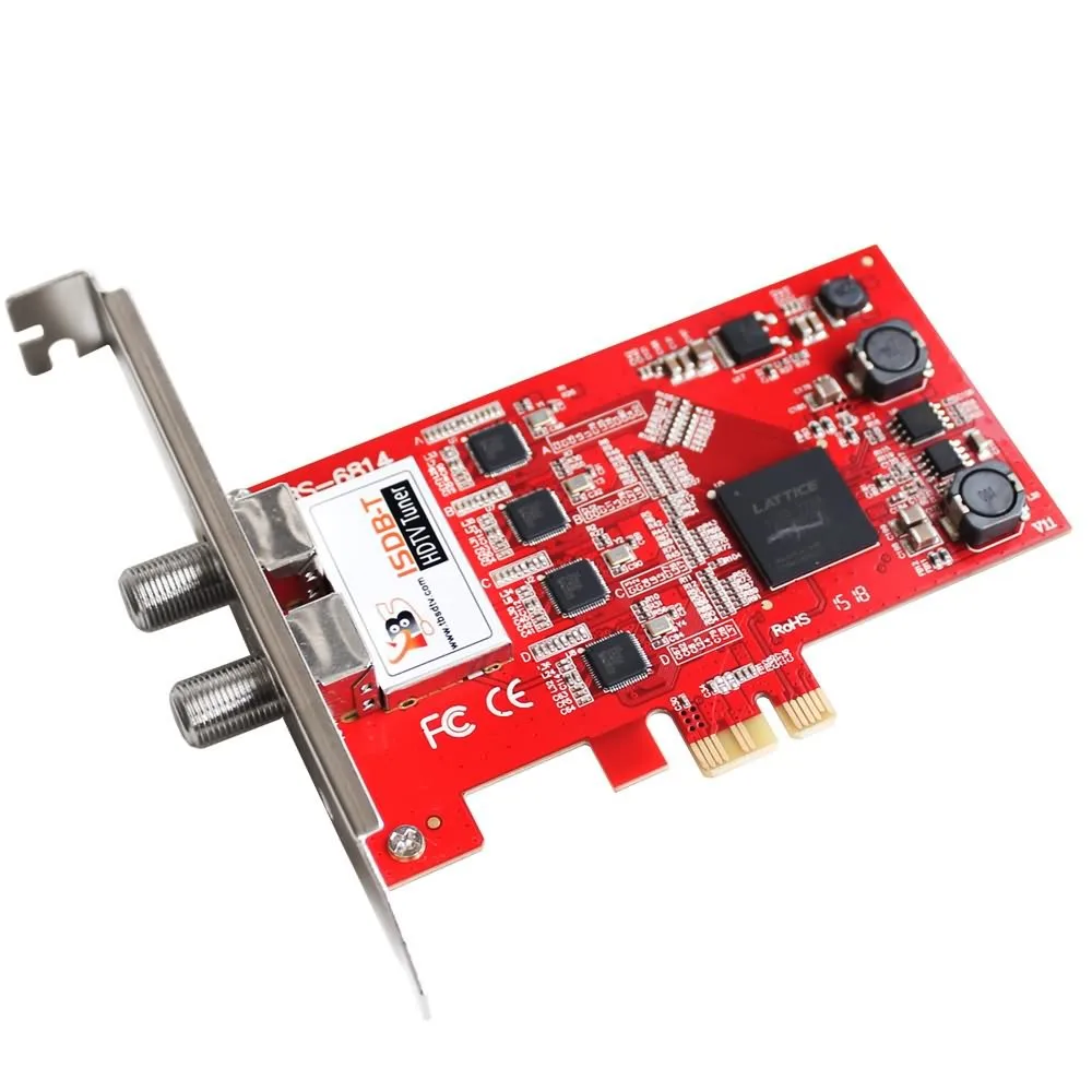 TBS6814 ISDB T Quad тюнер PCIe карта для телевизионных программ|card card|card programingcard tv |