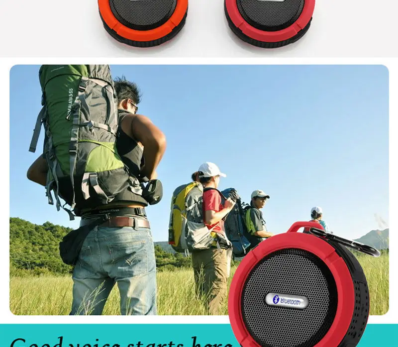 Портативный Мини Bluetooth динамик Водонепроницаемый Спорт на открытом воздухе маленькие вечерние беспроводные автомобильные Altavoz с вызовами громкой связи и присоской