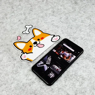 

Car Stickers Husky Welsh Corgi Cute Animal Pet Dog Motorcycle Window Decals Car Styling