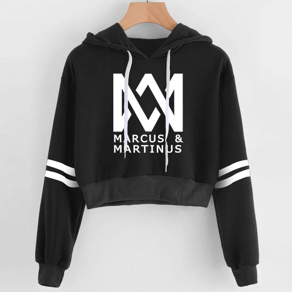 Маркус и Мартинус пупок толстовки хип хоп новая Повседневная мода Kpop Верхняя